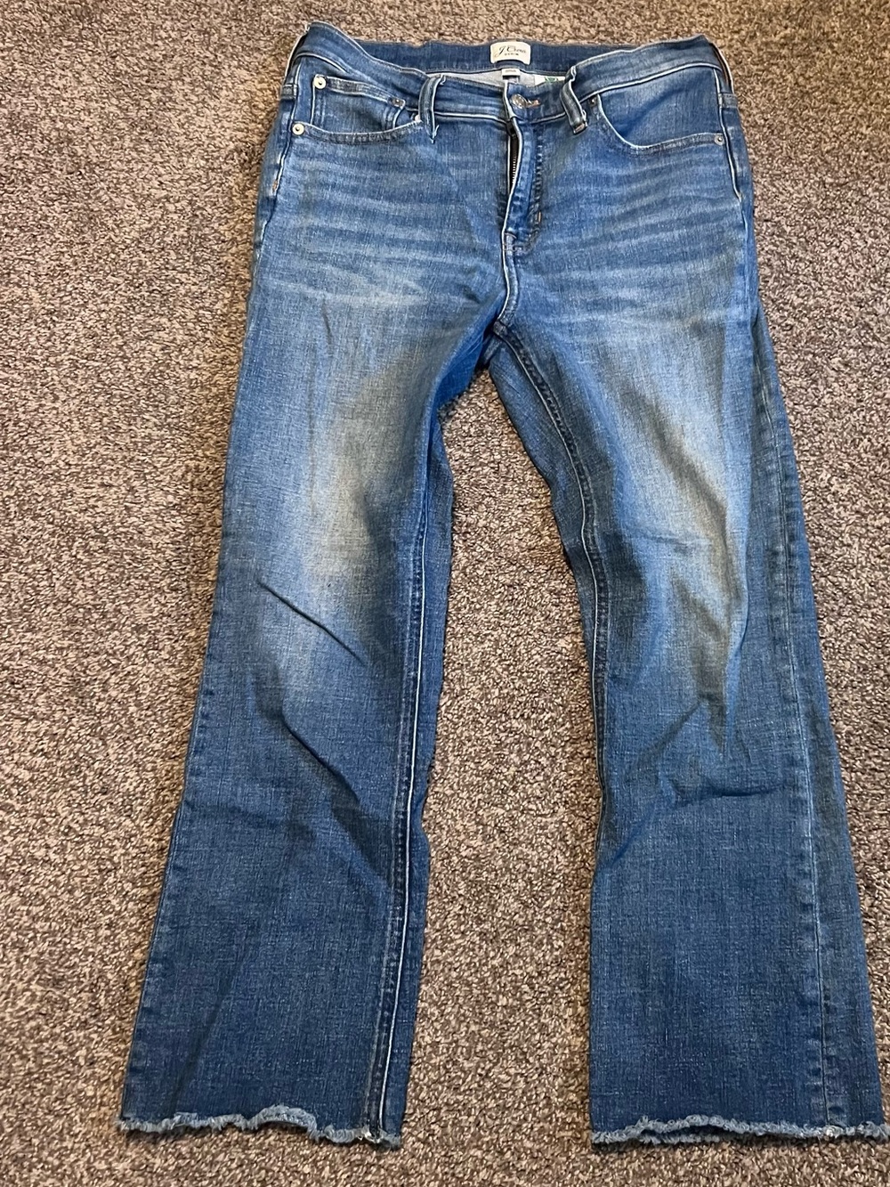 J. Crew womens Bootcut crop Jeans in Faded Blue 29